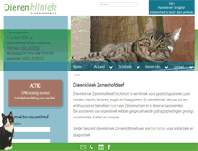 Tablet Screenshot of dierenkliniekzamenhofdreef.nl